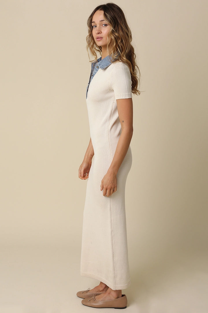 Celine Collar Maxi Dress
