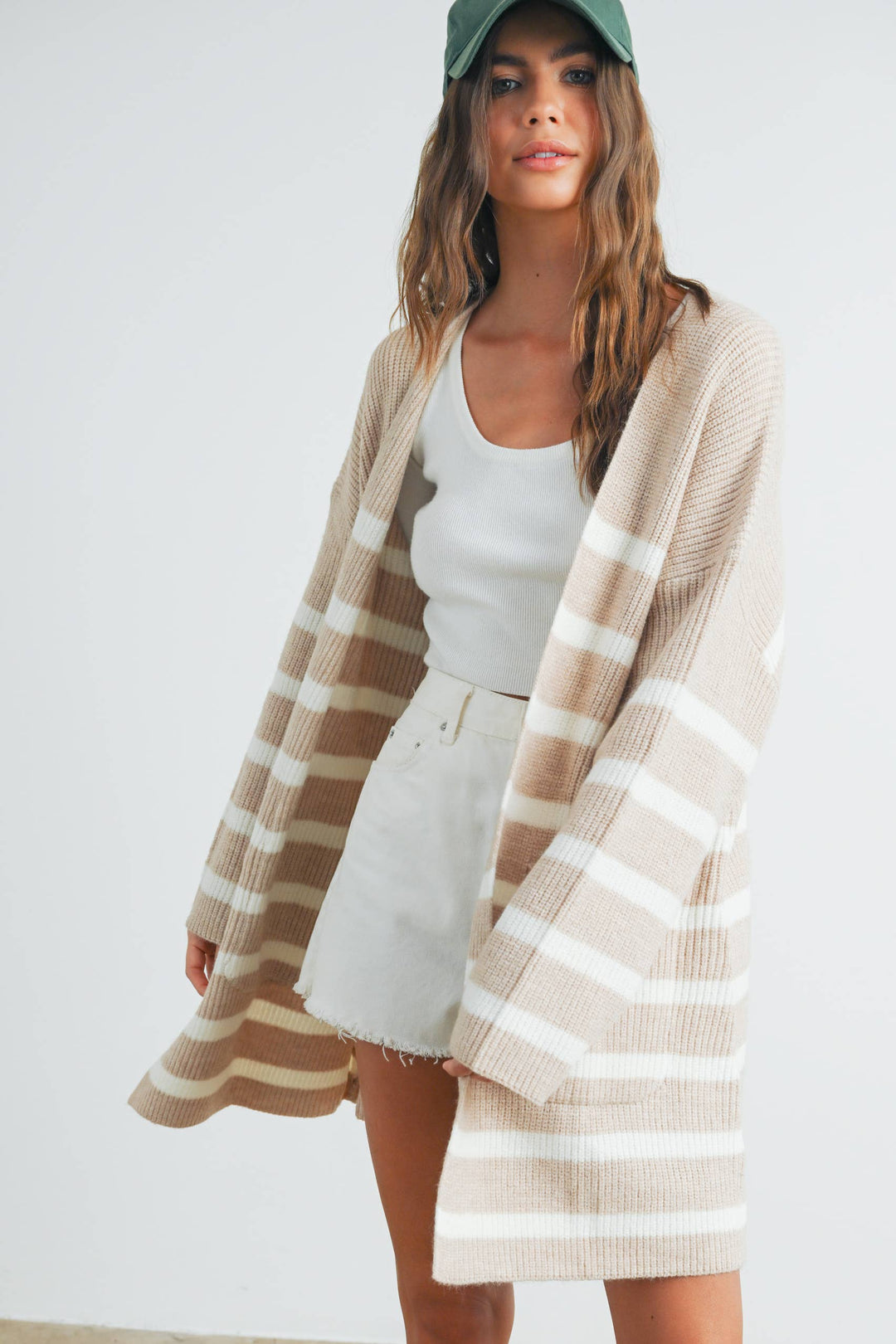 Cape May Stripe Maxi Cardigan