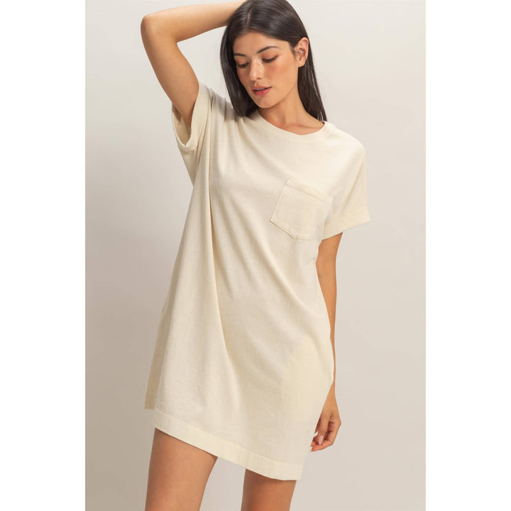 Nola Round Neck T-Shirt Mini Dress