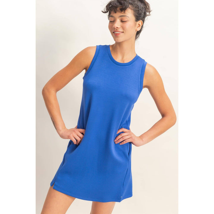 Renata Crew Neck Tank Mini Dress