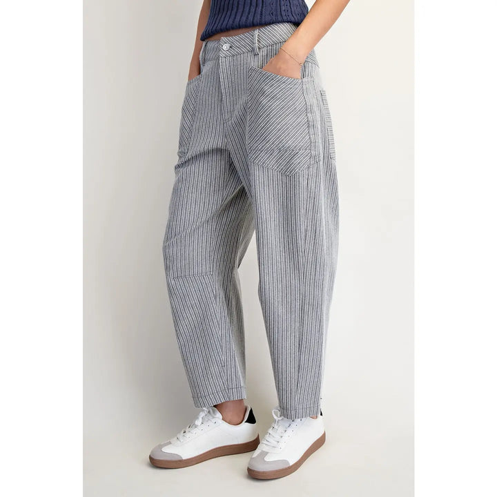 Arden Stripe Barrel Pants