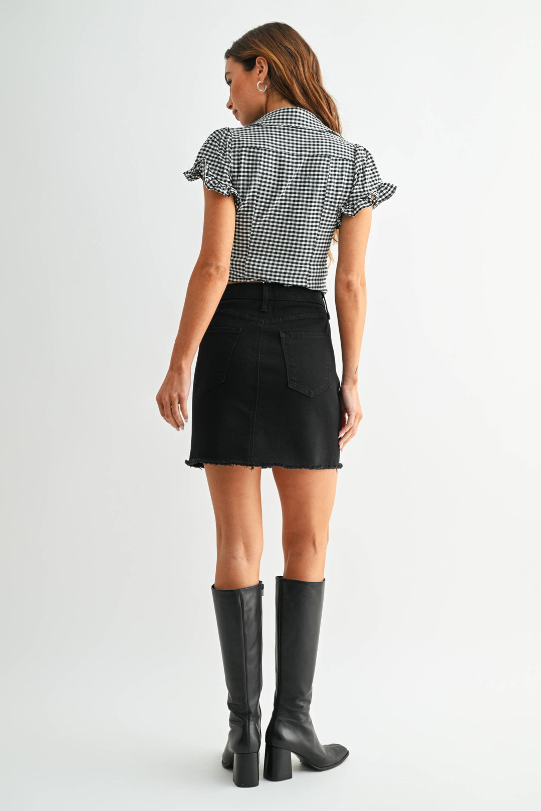 Mini Frayed Skirt
