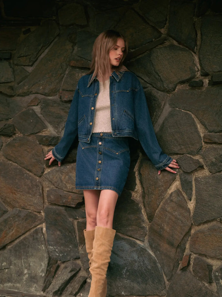 Indigo Denim Skirt