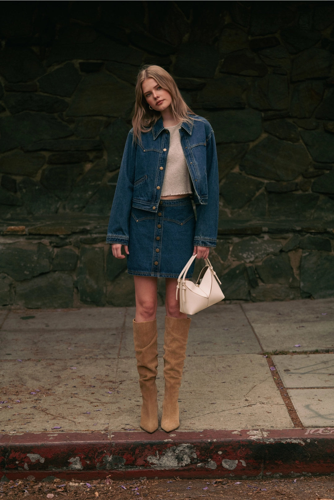 Indigo Denim Skirt