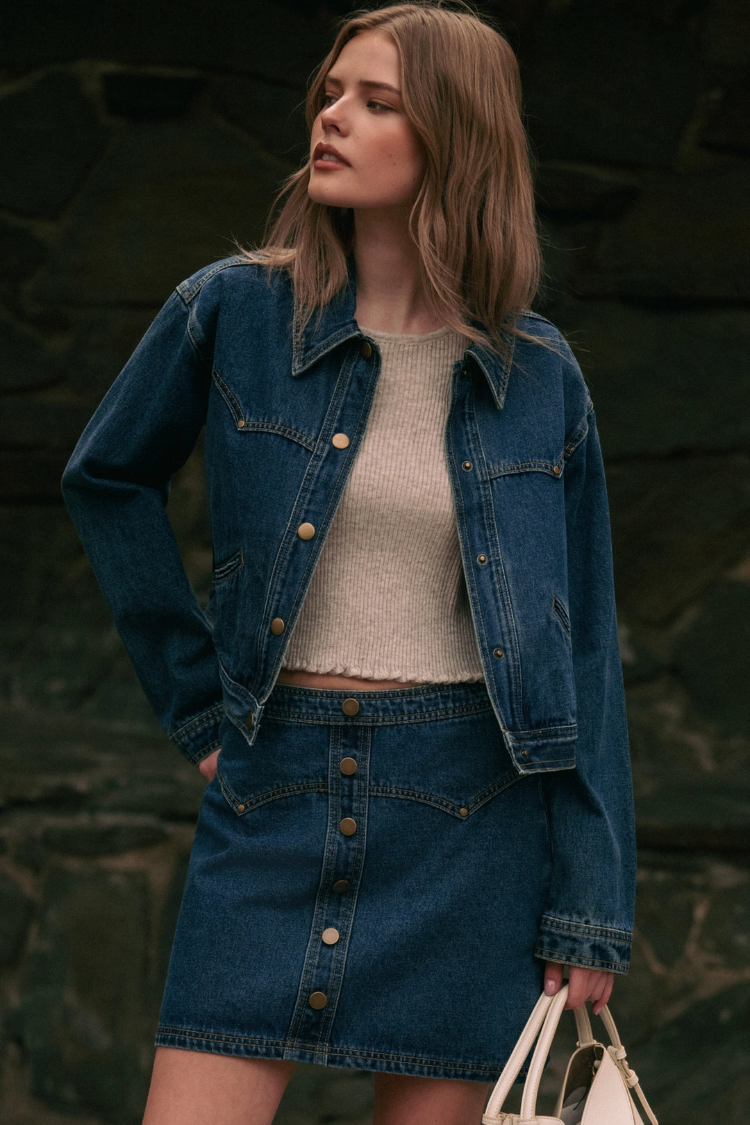 Indigo Denim Skirt