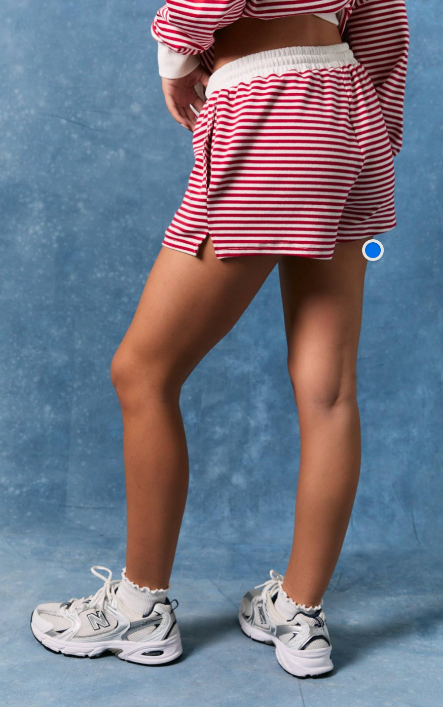 USA Stripe Mock Neck Set